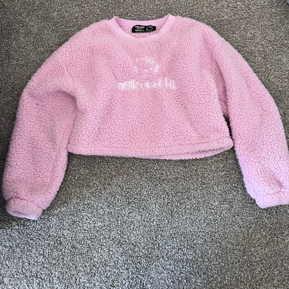 Hello kitty furry sweater